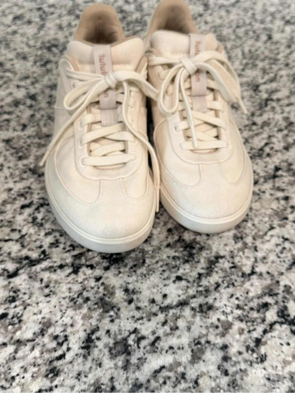 lululemon athletica Cream Canvas Low-Top Sneakers size 8 - Picture 6 of 14
